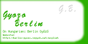 gyozo berlin business card